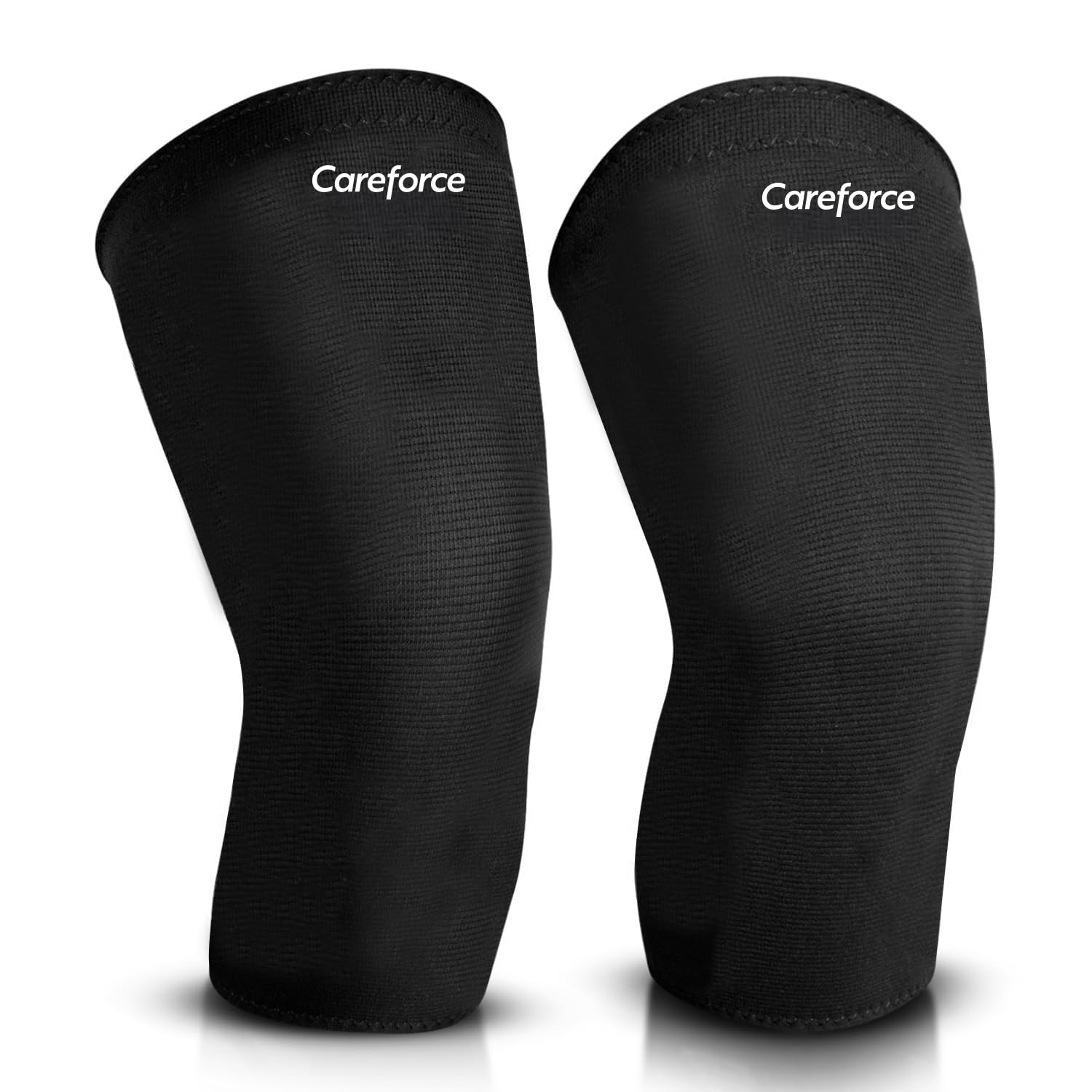 Careforce - The Force Behind Your Health Knee Caps for Women Knee Support for Men Bamboo Knee Cap for Men Bamboo Compression Knee Sleeves Knee Brace, Bamboo Knee Sleeves - Black S