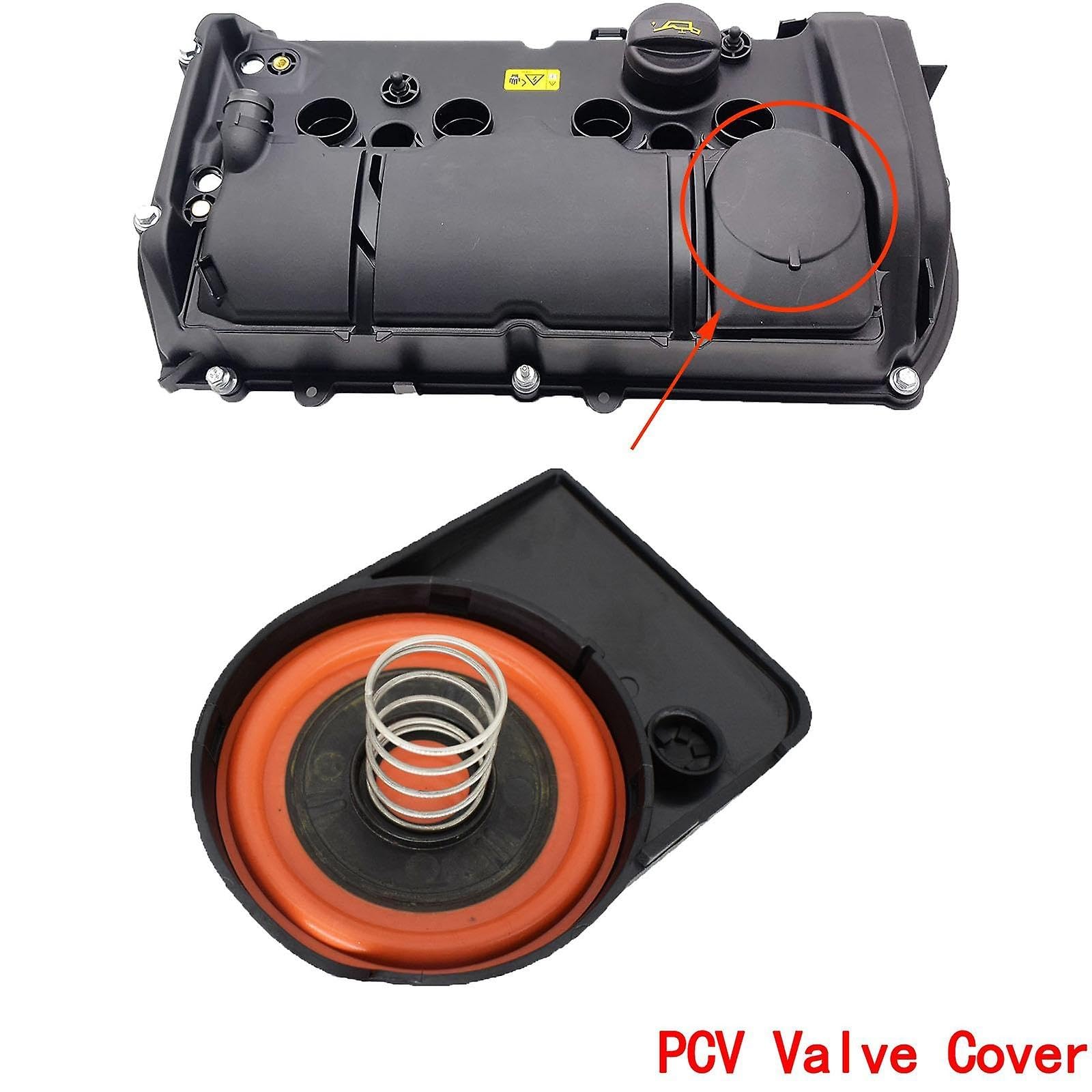 HouYeen Testa Cilindro Motore PCV Coperchio Valvola Tappo Con Membrana Per Mi-ni R56 R57 R58 R59 R60 R61 Cooper 11127646553 - 11