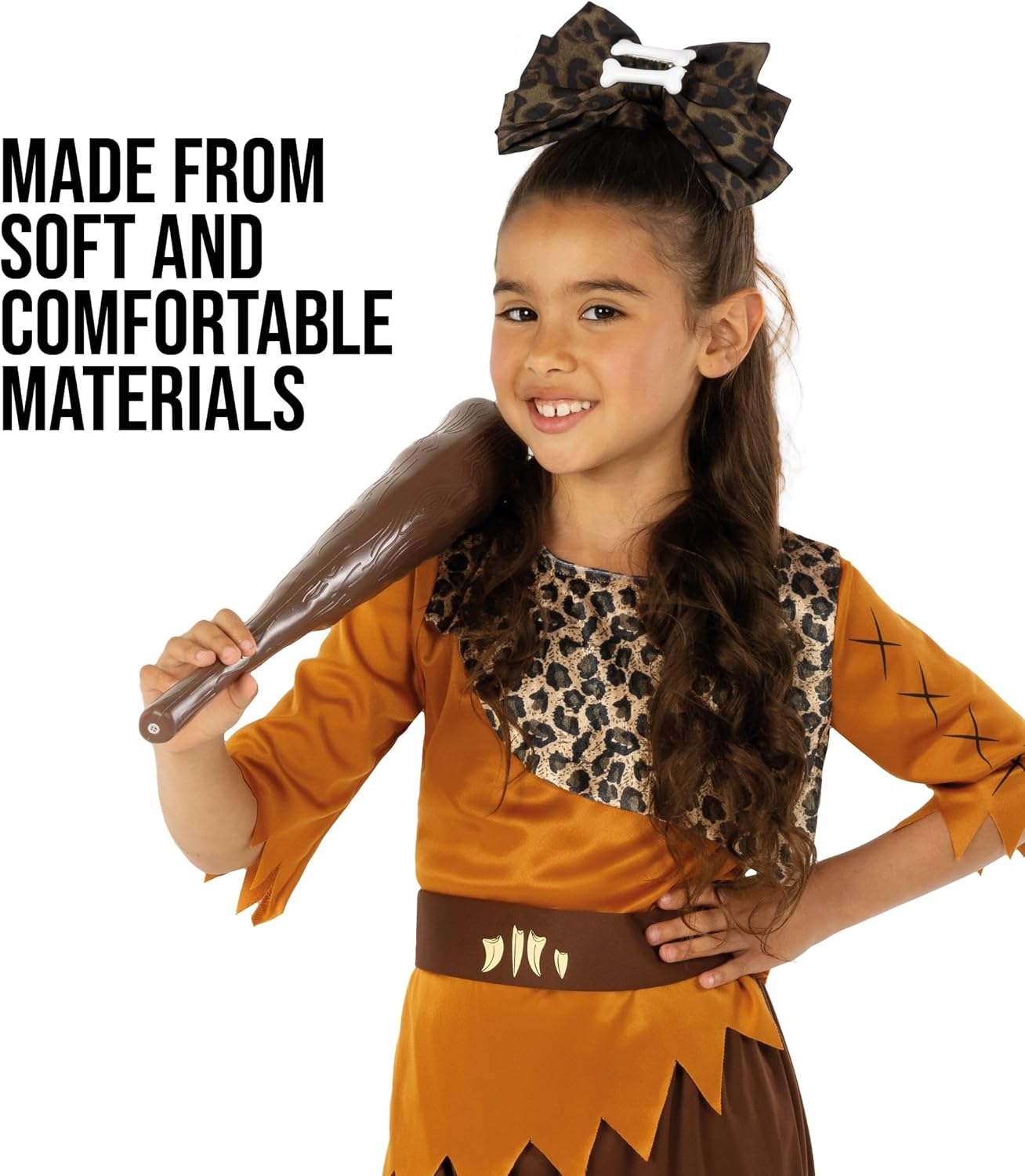 fun shack Boys Caveman Costume, Kids Cave Boy Outfit, Fun Caveman Dress Up for Boys, Cave Kid Costume, Medium