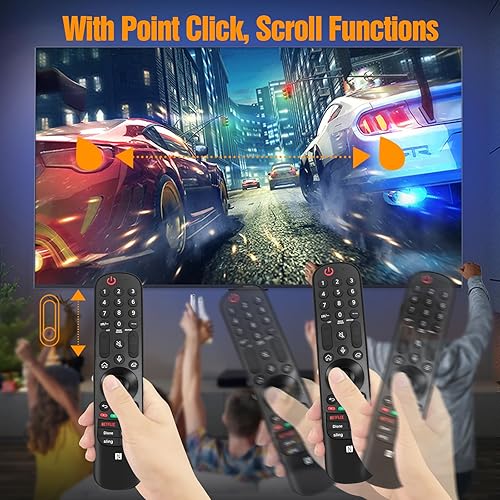 Miniatura 6 de MR22GN para control remoto mágico 2022LG-2019LG con puntero y función de voz de repuesto para LG OLED Z2, G2, C2, B2, A2 Series QNED99, 90, 85, 80