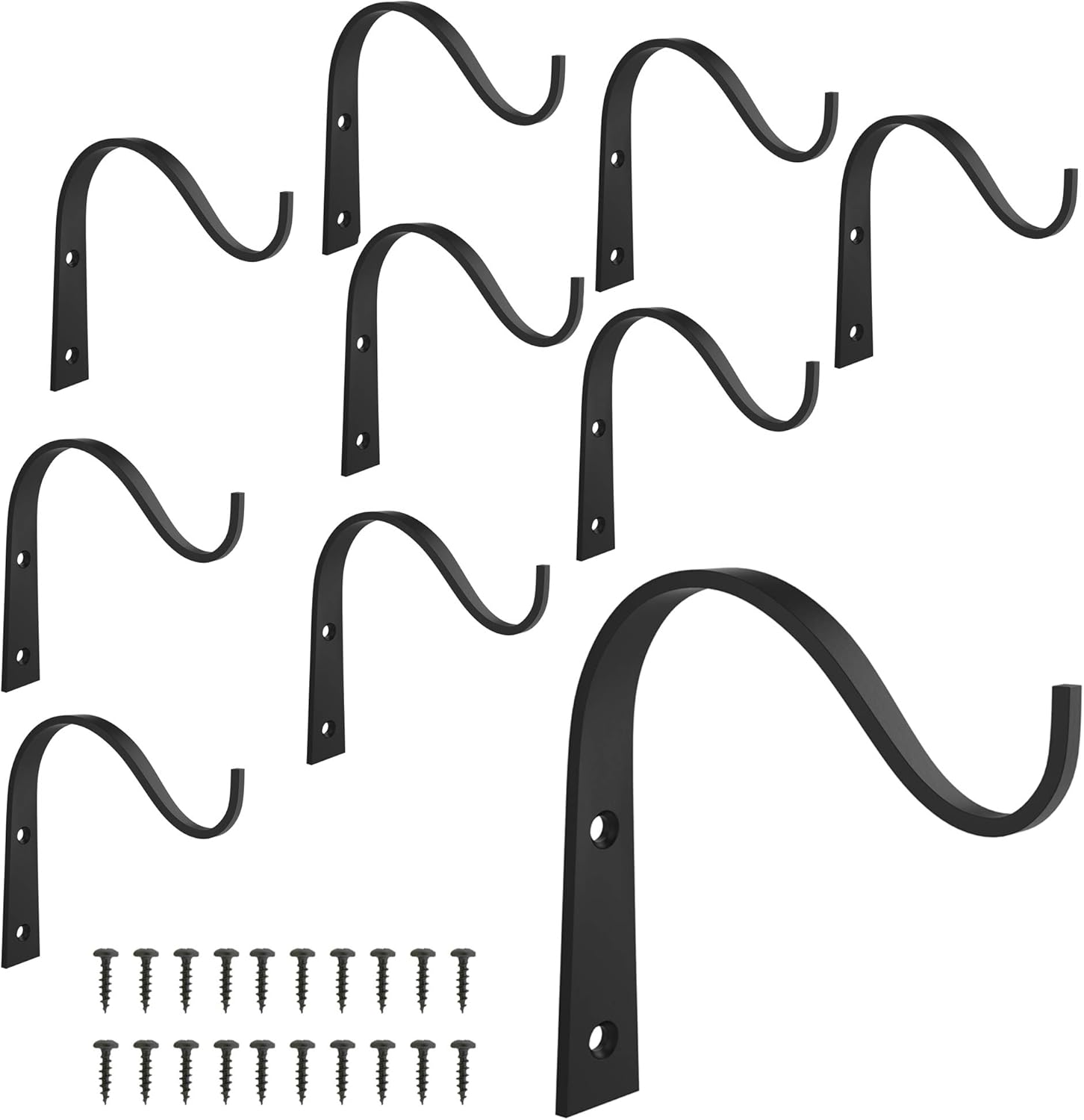 Decorative Hooks Plant Hanger Bracket Iron Metal Wall Décor