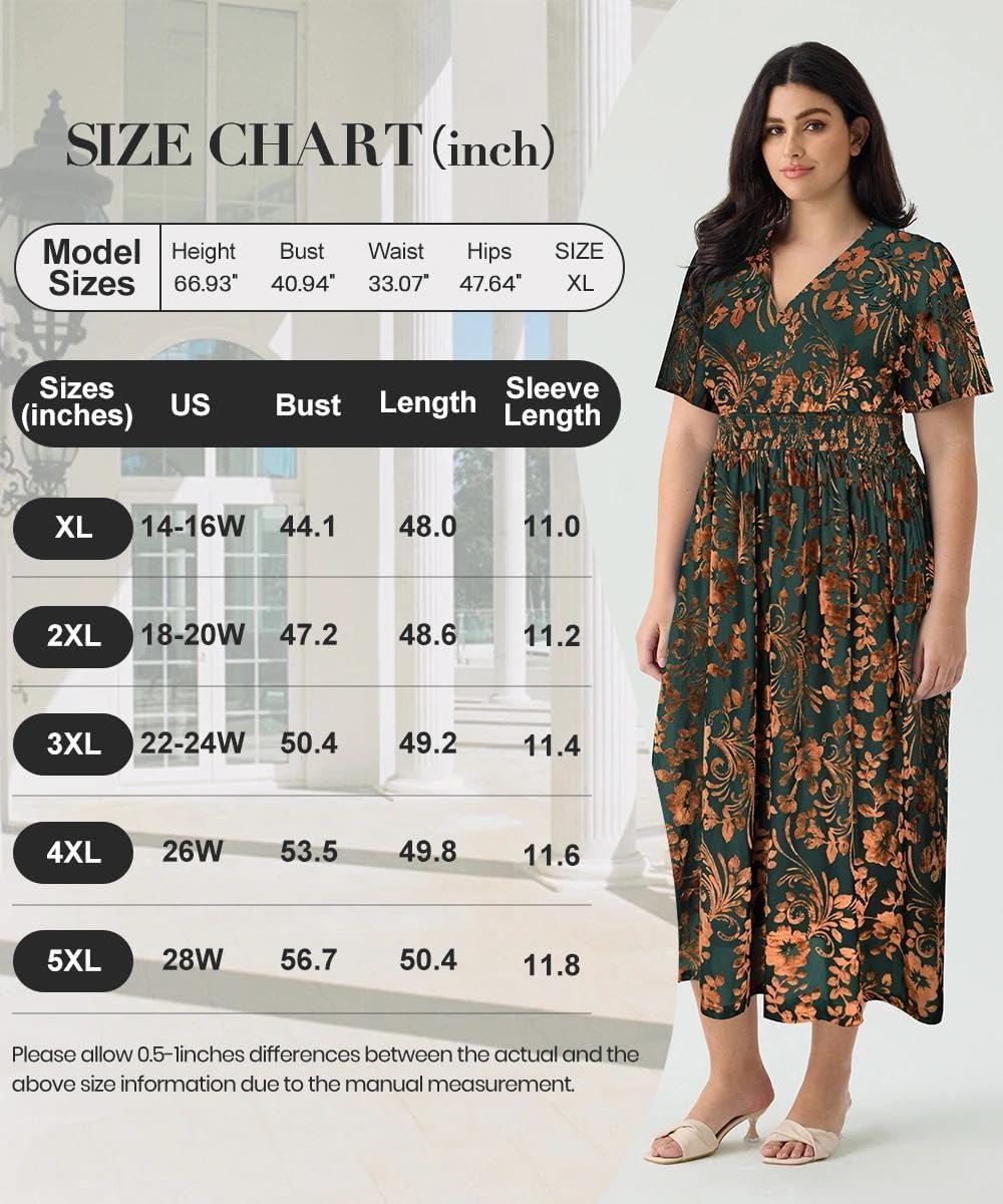 TIYOMI Plus Size Velvet Dress for Women Formal Cocktail Satin Dresses for Wedding Guest XL-5XL (14W-28W) - Image 8