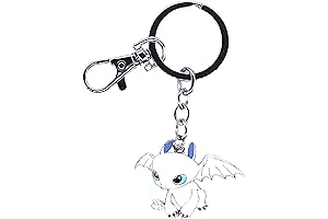 Anime Characters Keychain: The Enchanting Light Fury Companion