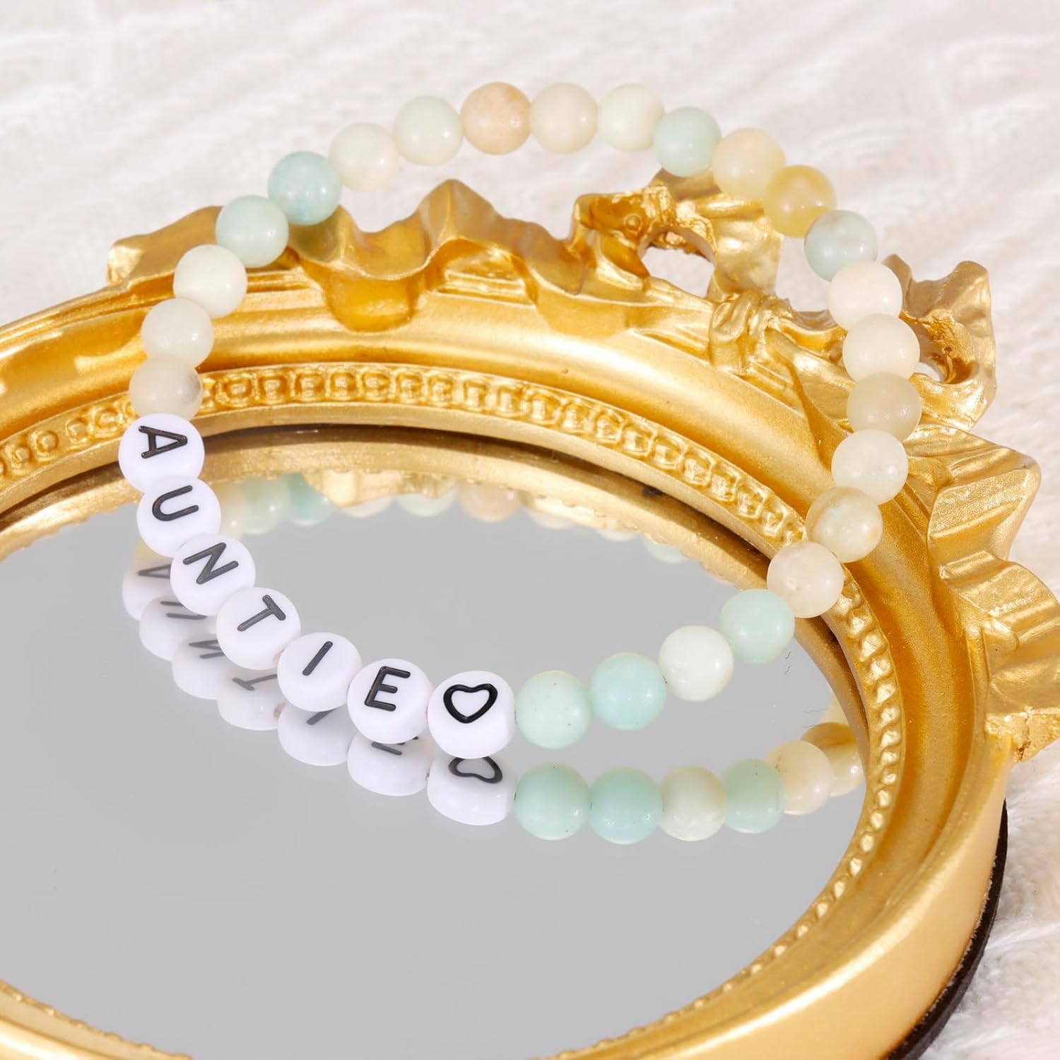 HUTIMY Gifts for Aunties Birthday Bracelet for Women Jewelry Worlds Best Auntie Bracelet - Image 4