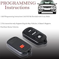 Vista 4 de MechanMagic 2 piezas de repuesto para llavero de Toyota 4Runner 1999 2000 2001 2002 2003 2004 2005 2006 2007-2009/Sequoia 2001-2007 HYQ12BBX Control