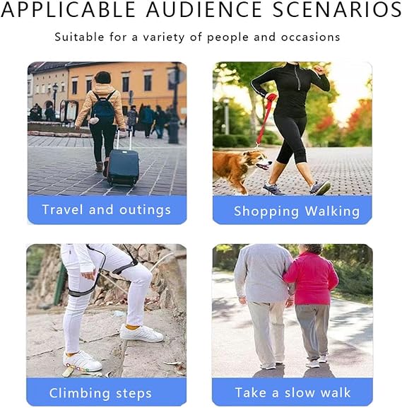 Bionic Body Power Walking Aid, 3 Level Adjustable Strength, Cuts Effort By 50%, Leg Rehabilitation Training Assisted for Hiking Travel Daily Mobility Support