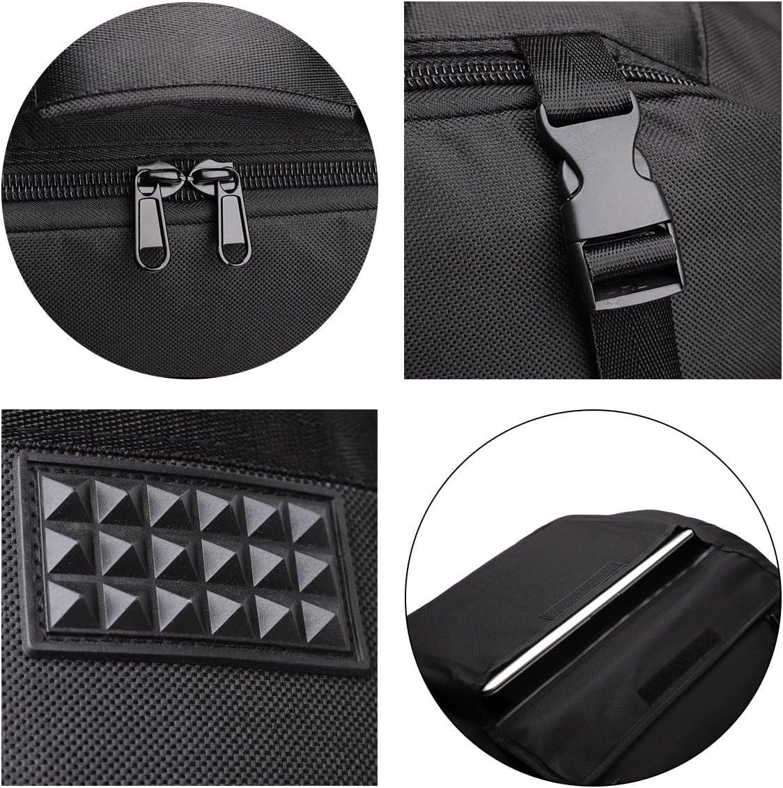 Borsa A Fisarmonica Per 120 Talla Grande Bassi Con Tracolla Regolabile + Scomparti Aggiuntivi, Custodia Protettiva Morbida