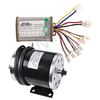 36v 800w Brushed Speed Motor and Controller Set for Go Kart Bicycle Electric Scooter e Bike E300 Tricycle Moped
