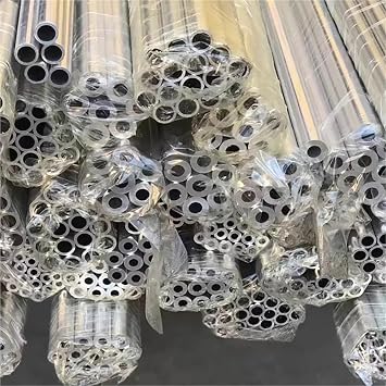 Round Aluminum Tube OD 7/8/9/10/11/12/13/14/15/16/17-68mm 6063 Aluminium Pipe Length 300mm Wall Thick 2.5mm / 3mm Straight Round Aluminum Alloy Tube(50mm x 44mm)