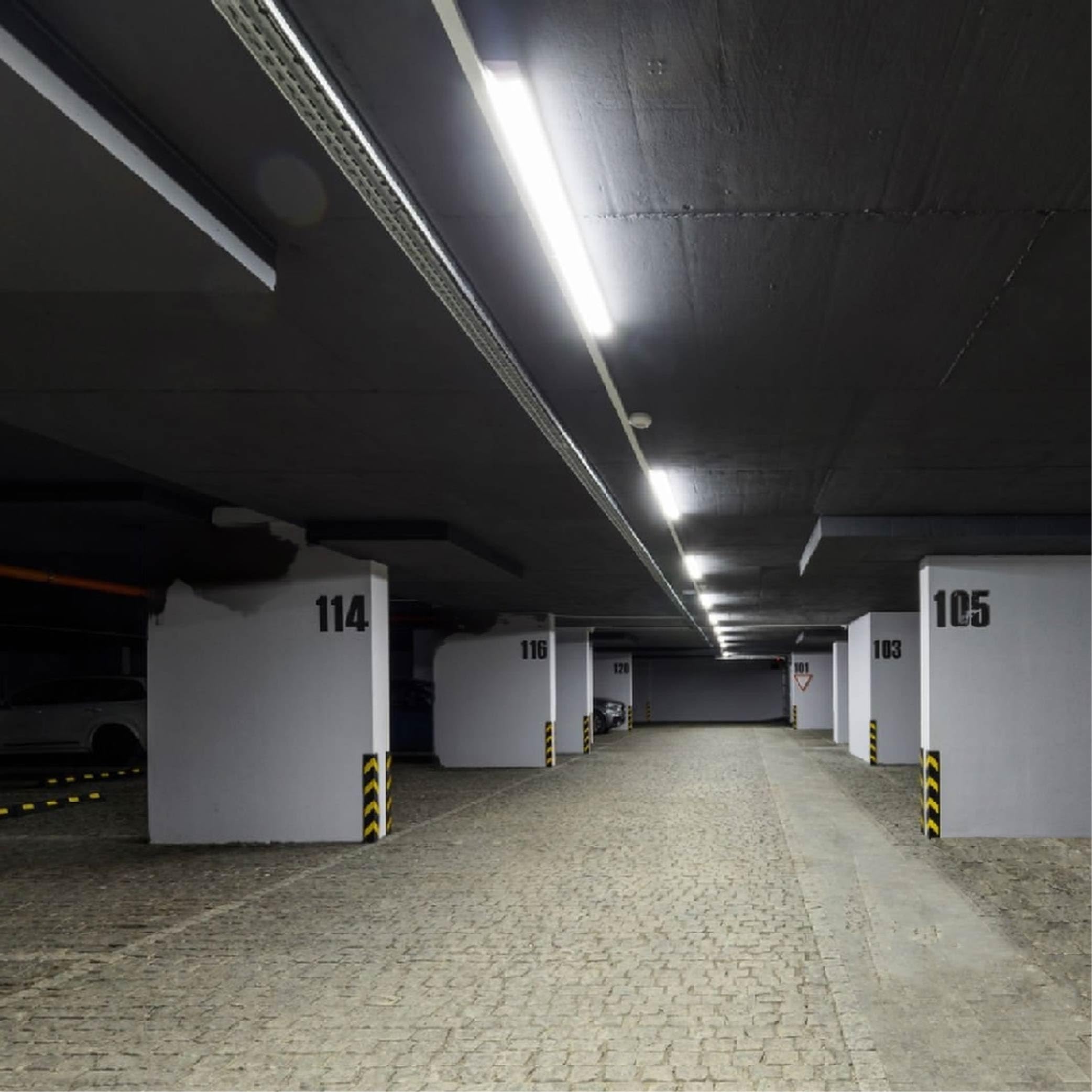 Europalamp - 5 LED-Unterbauleuchte, 150 cm, IP65, wasserdicht, 90 W, 9000 Lumen, 6000 K, kalt, für Keller, Garage und Lager, wasserdichte LED-Lampe