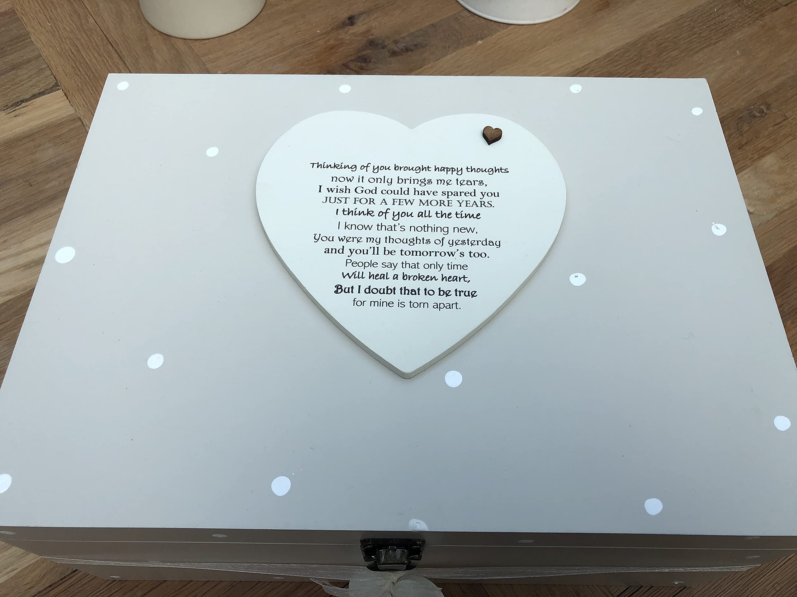Memoriale personalizzabile ~ HUSBAND ~ Memory Box ~ qualsiasi nome o testo ~ molto grande scatola ricordo speciale