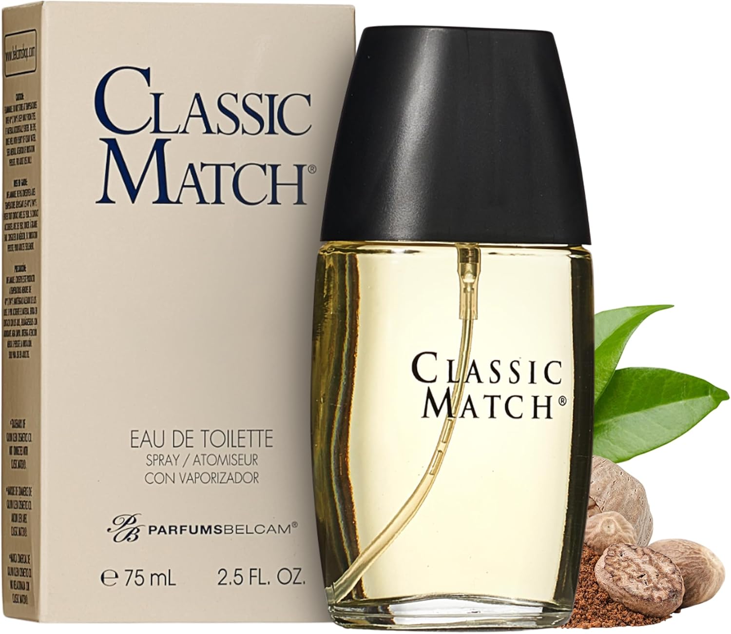 PB ParfumsBelcam Classic Match Eau de Toilette Spray for Men – Warm Oriental Scent with Bergamot, Nutmeg & Musk – Long-Lasting Cologne for Men, Affordable Luxury Signature Fragrance, 2.5 Fl Oz PB ParfumsBelcam Classic Match Eau de Toilette Spray for Men – Warm Oriental Scent with Bergamot, Nutmeg & Musk – Long-Lasting Cologne for Men, Affordable Luxury Signature Fragrance, 2.5 Fl Oz
