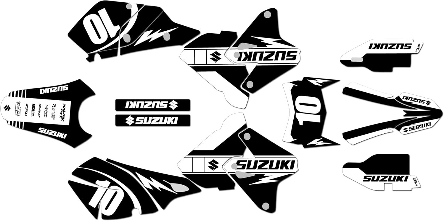 Graphics Kit for SUZUKI DRZ400 (2000-2024) SPEED Series Yellow 9 Mil - Easy Go - Dirt pit bike motorcycle stickers, dirtbike racing automotive decal motocross accessories no-plastics