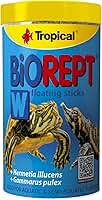 Tropical Biorept W - Rações Em Bastões Com Múltiplos Ingredientes Para As Tartarugas Aquáticas Com Krill E Gammarus - Pote 150G