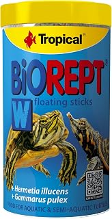 BIOREPT W - rações em bastões com múltiplos ingredientes para as tartarugas aquáticas com krill e gammarus - Pote 150g