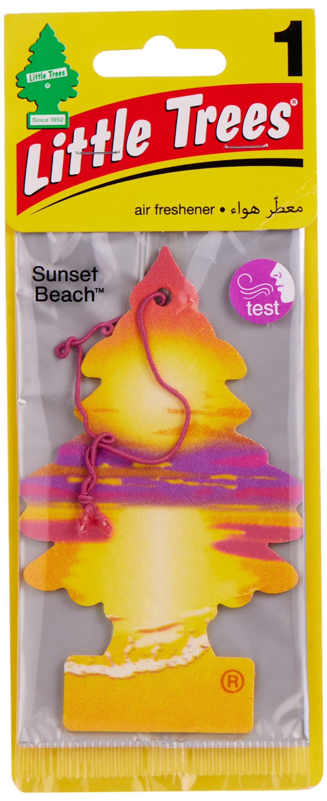 Little TreesCard Sunset Beach Air Freshener, U1P-17177