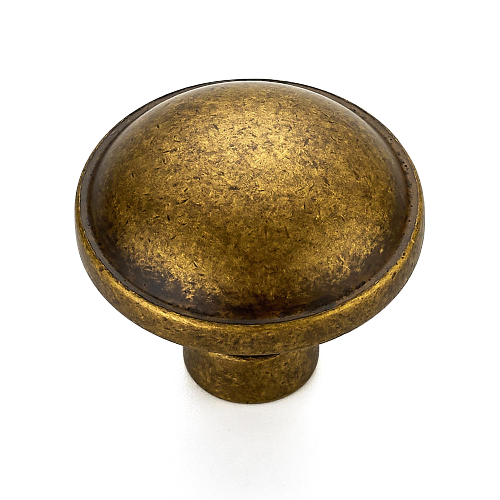 Ravinte Antique Brass Kitchen Pulls Cabinet Handles 1-1/4 Inch 5 Pack