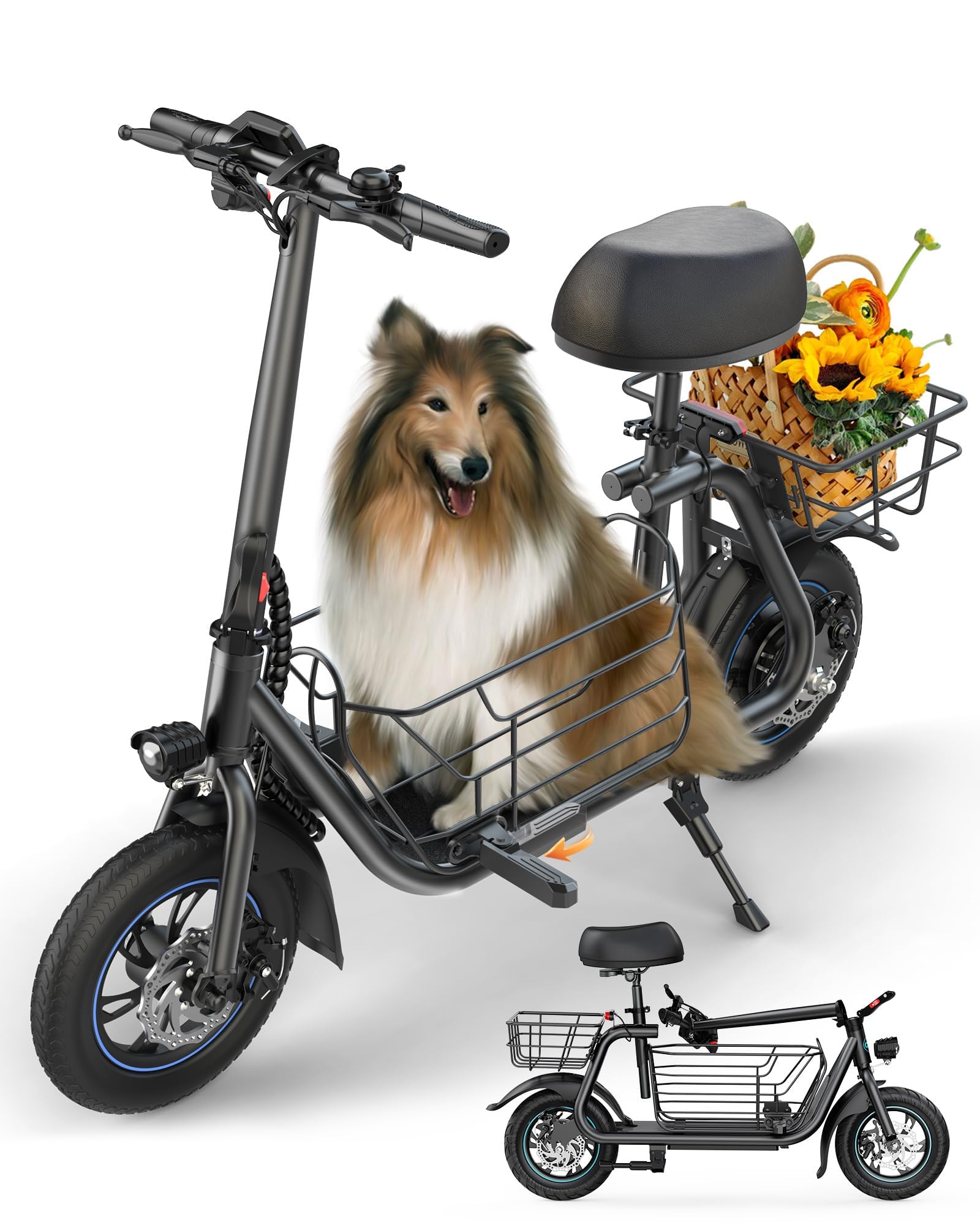 Gyroor Electric Scooter with Seat