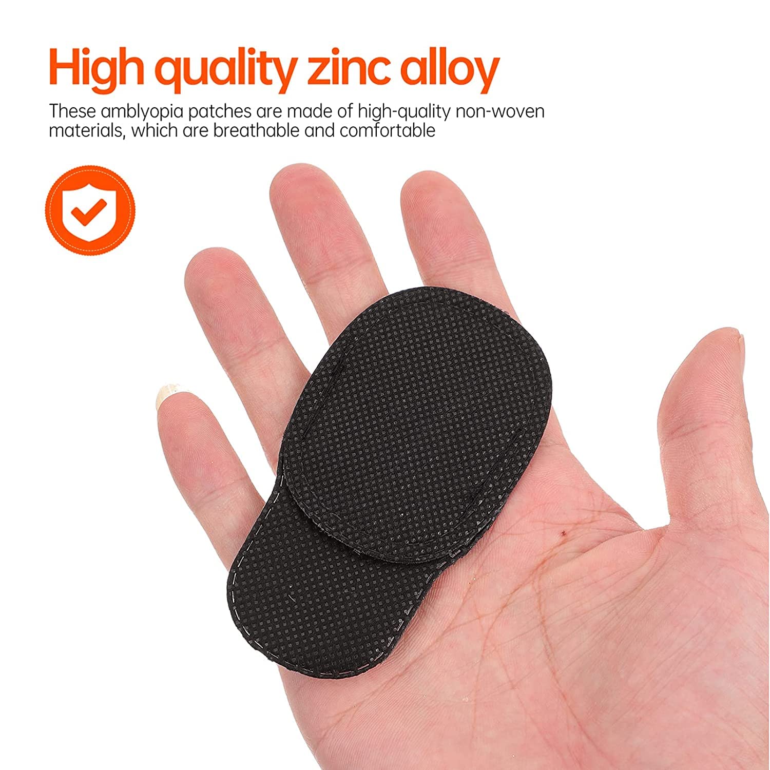 AUGEN Eyepatch for Kids Amblyopia Eye Patches, Kids Eye Patch, Strabismus, Lazy Eye Patch for Children Adults (Black, Pack of 1 Pair) - Image 7 thumbnail