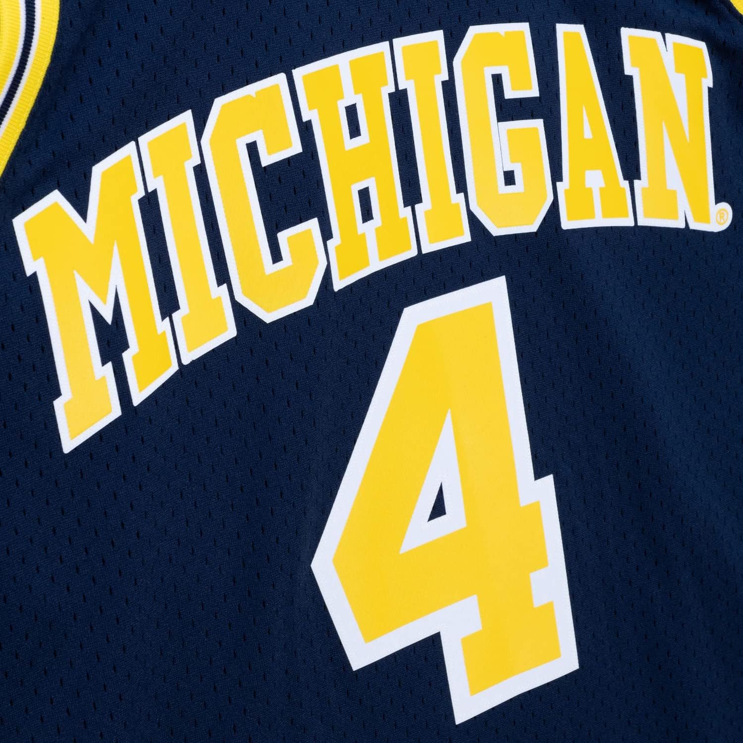 Youth Chris Webber Michigan Wolverines Road 1991 Swingman Jersey - Image 4