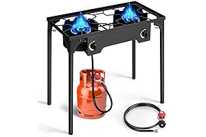 Outvita 2 Burner Propane Gas Stove for Outdoor Cooking