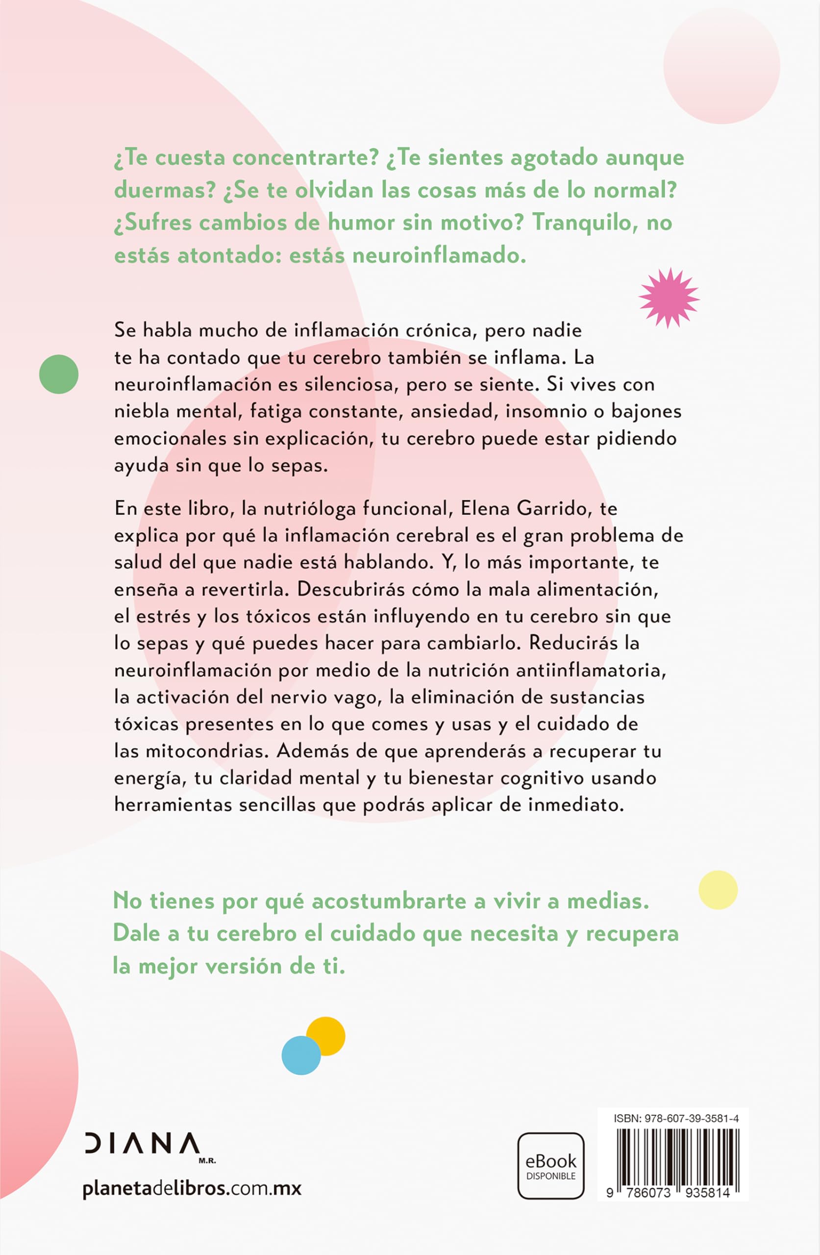 Tu cerebro está inflamado: Cómo prevenir la fatiga mental, aumentar tu atención... / Your Brain Is Inflamed