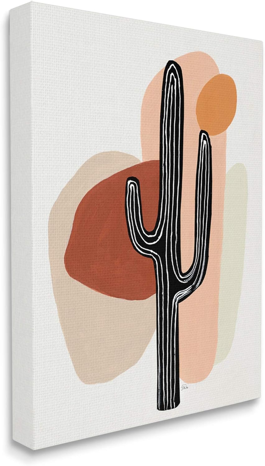 Stupell Industries Western Terracotta Abstract Desert Cactus Plant