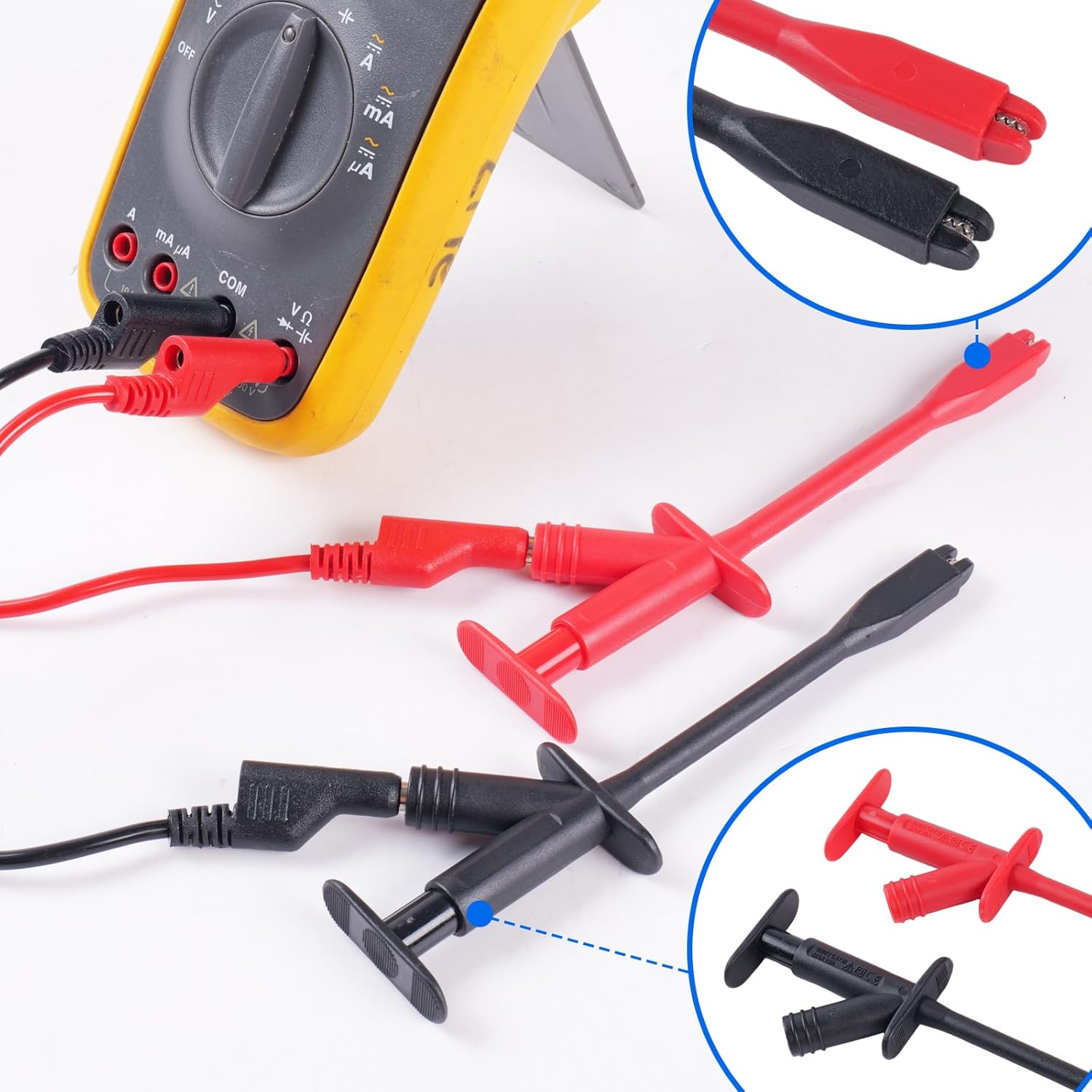 105 Piece Automotive Circuit Test Lead Kit, Multimeter Test Lead Kit, Multimeter Magnetic Kit for Fluke, Breakout Probe Kit, Large Alligator Clips, Voltmeter Leads - Image 4