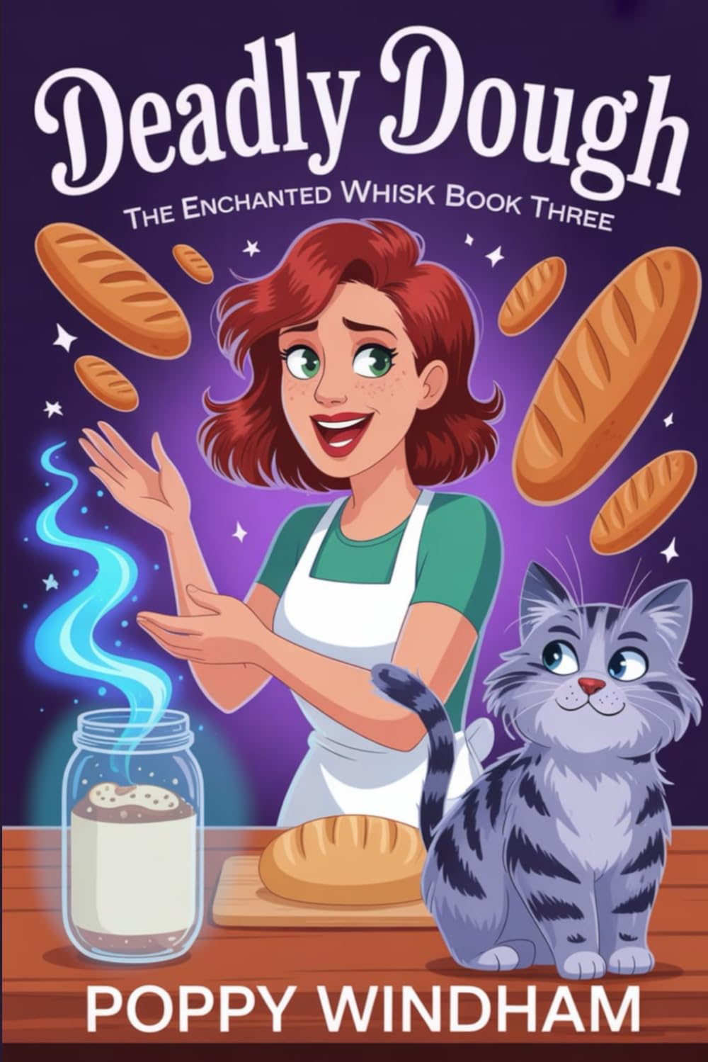 Deadly Dough: A Magical Bakery Cozy Mystery (The Enchanted Whisk)