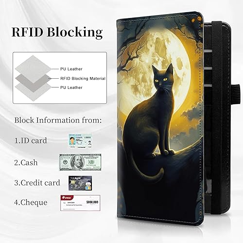 Vista 35 de Funda para chequera personal con diseño de tortuga marina verde, funda de piel sintética para hombres y mujeres, con ranuras para tarjetas, soporte