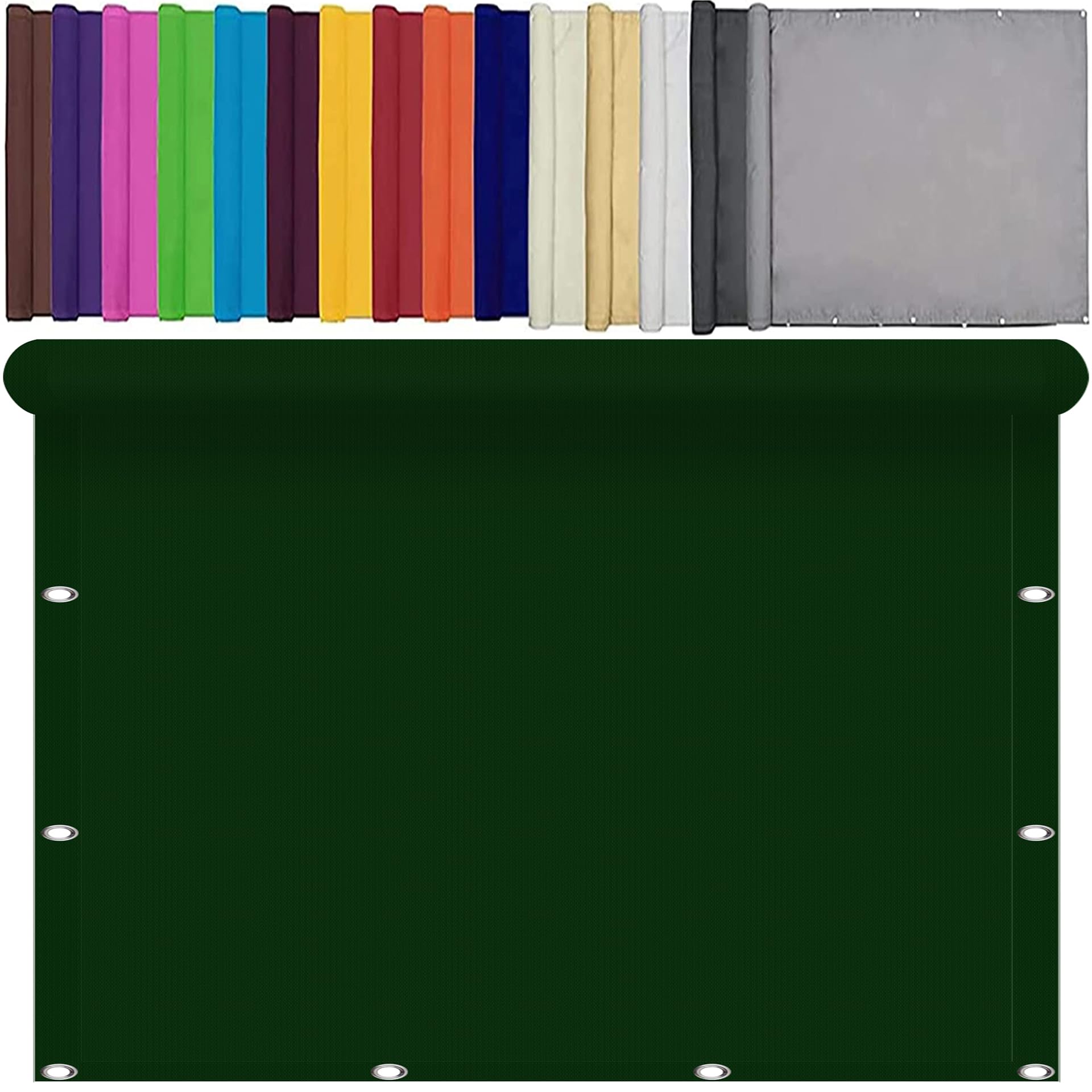Voile d'ombrage 295x335 pour terrasse extérieur et patio vert