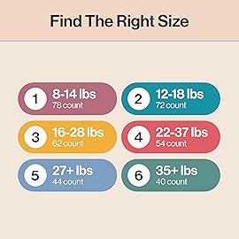 The Honest Company Clean Conscious Diapers for Delicate Skin | Up to 100% Leakproof | Hypoallergenic, Fragrance Free | Winter \'25 Limited Edition Prints | Club Box, Size 4 (22-37 lbs), 54 Count