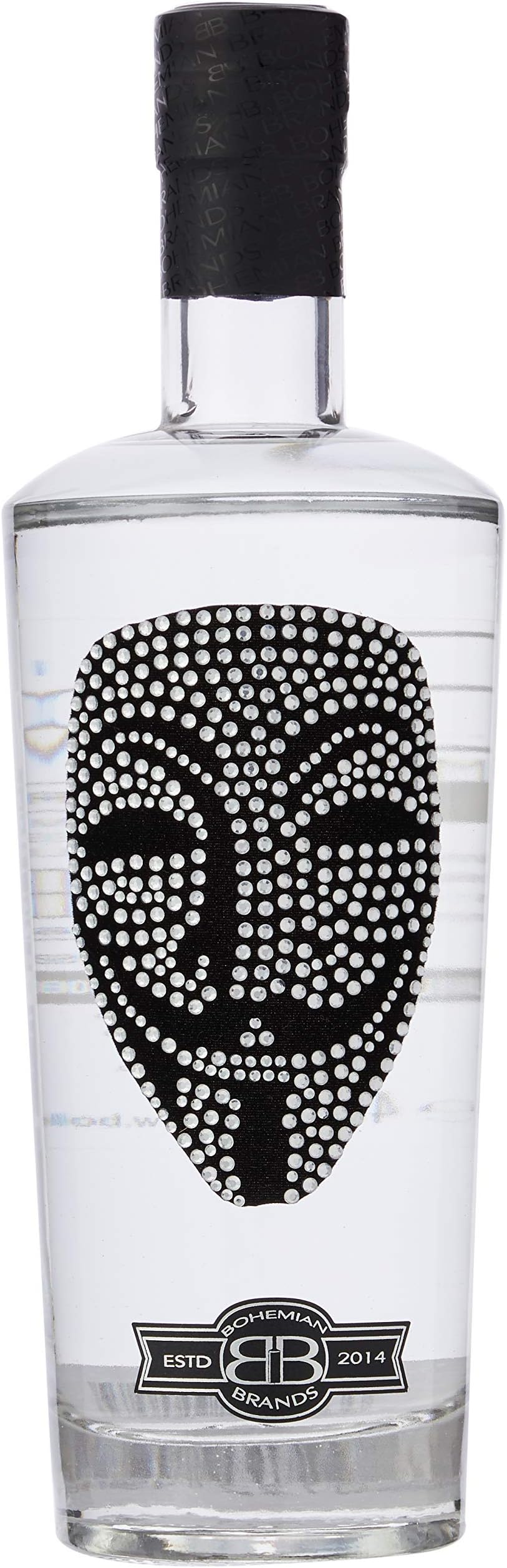 Anonymous Gin Gifts for Men & Women by Bohemian Brands, Luxury Birthday, Guy Fawkes or Cosplay Alcohol with Crystal Mask, Distilled 5 Times for Superior Taste - 70cl