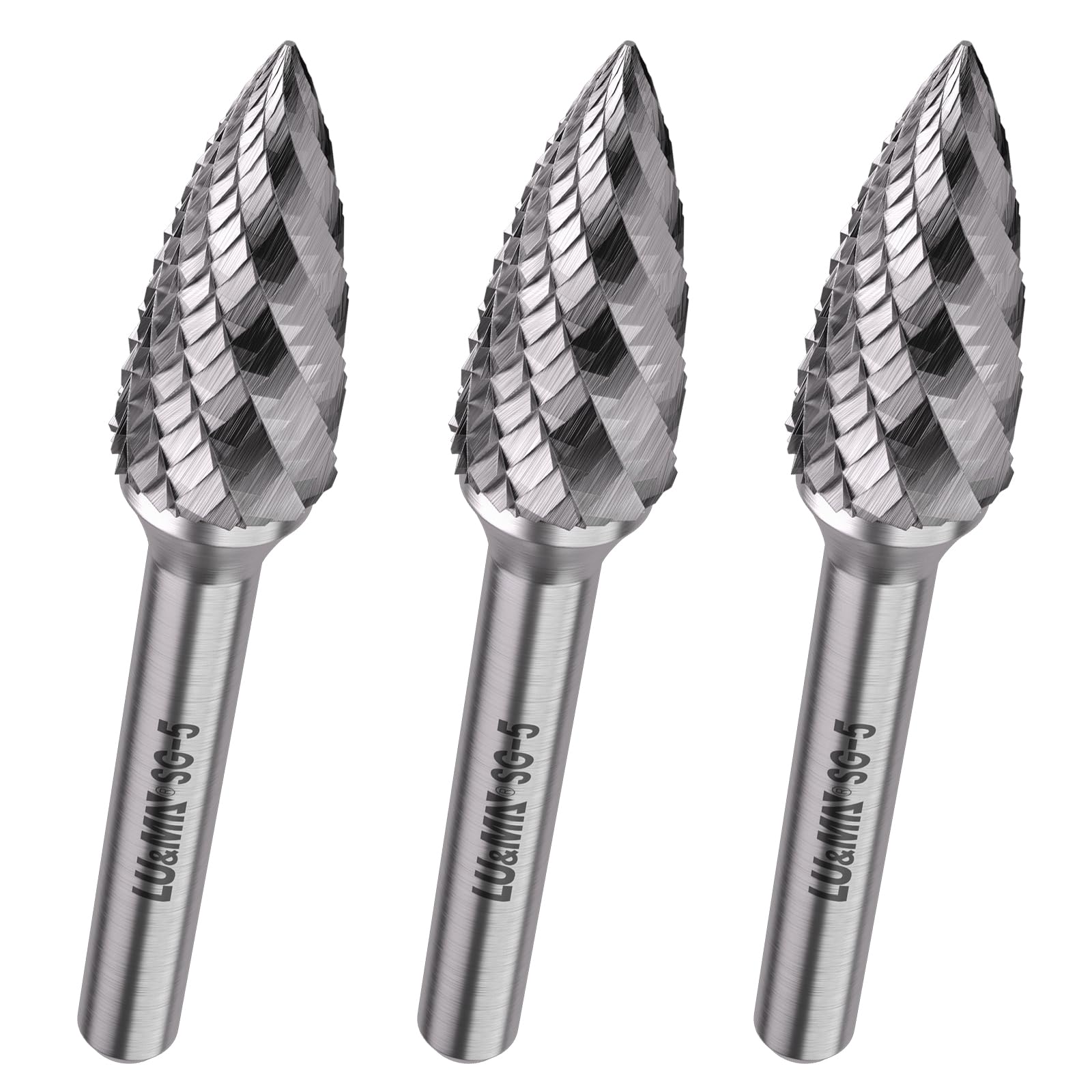 LU&MN Tungsten Carbide Burr Set, 1/4" Shank, 10 Pcs — Amazon image 14