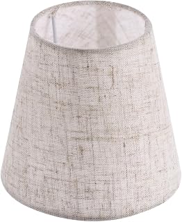 Lurrose Cloth Lampshade 5.5 X 5.1 X 3.5 Inch Durable Fabric Lamp Cover for Wall and Ceiling Lights in Bedroom and Living Room