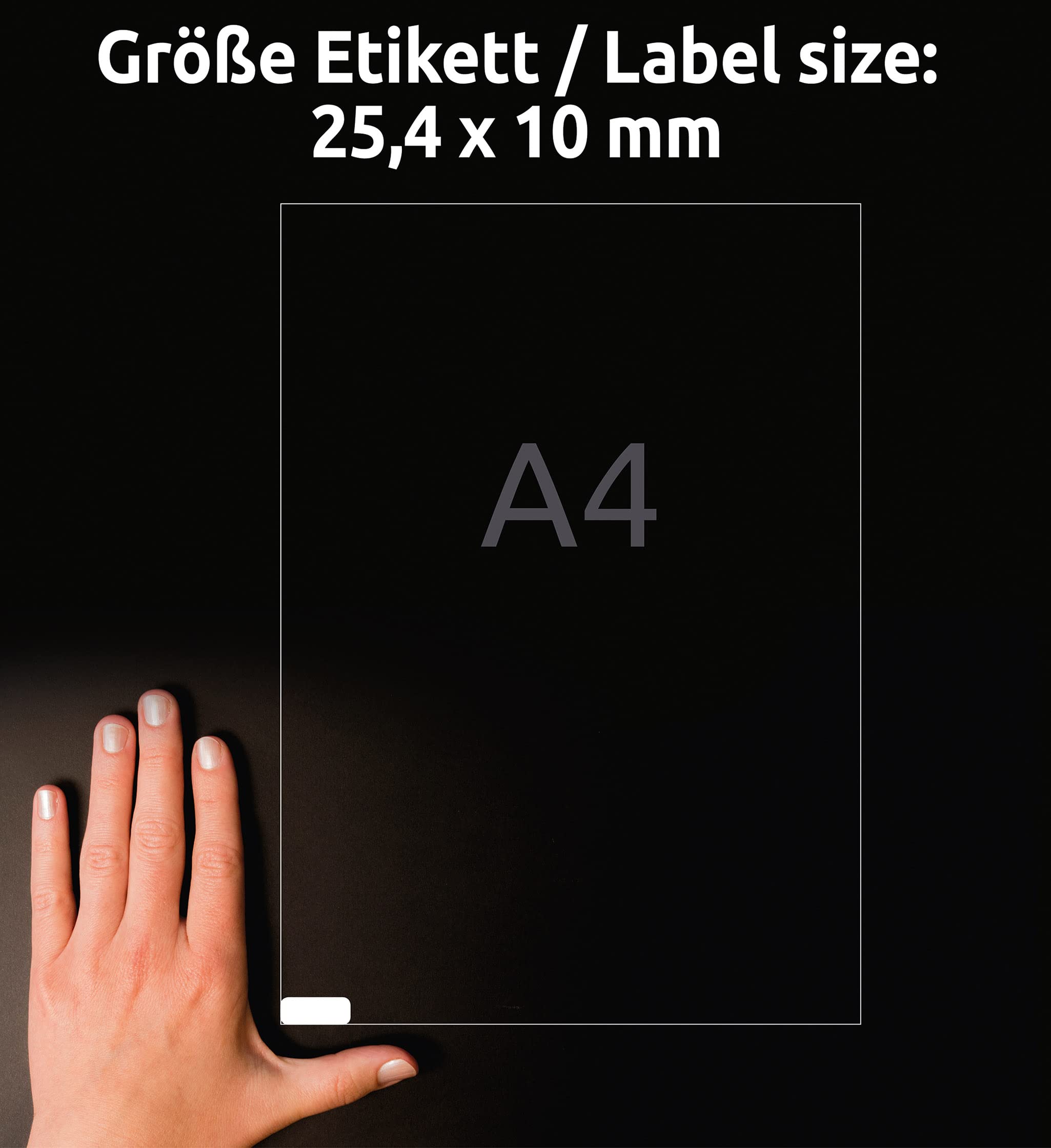 Avery Zweckform Lot de 4725 mini étiquettes 25,4 x 10 mm (Blanc) (Import Allemagne)