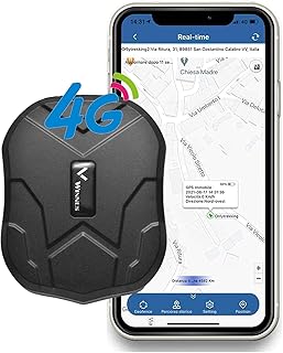 4G GPS Tracker for Vehicles Hidden 5000mAh Car Tracker with Strong Magnet Real Time Anti Theft Vehicle Tracking Device for Car/Motorcycle/Truck/Boat/Fleet(4G TK905)