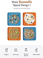 Vista 5 de LE TAUCI - Cuenco para perros de alimentación lenta, tapete para lamer de 7.5 pulgadas para razas medianas y grandes, tapete para lamer alivio