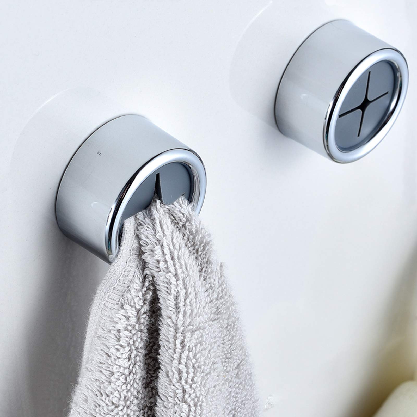 Self Adhesive Towel Hooks - No Drilling! -8 Self Adhesive Towel Hooks - No Drilling! -8