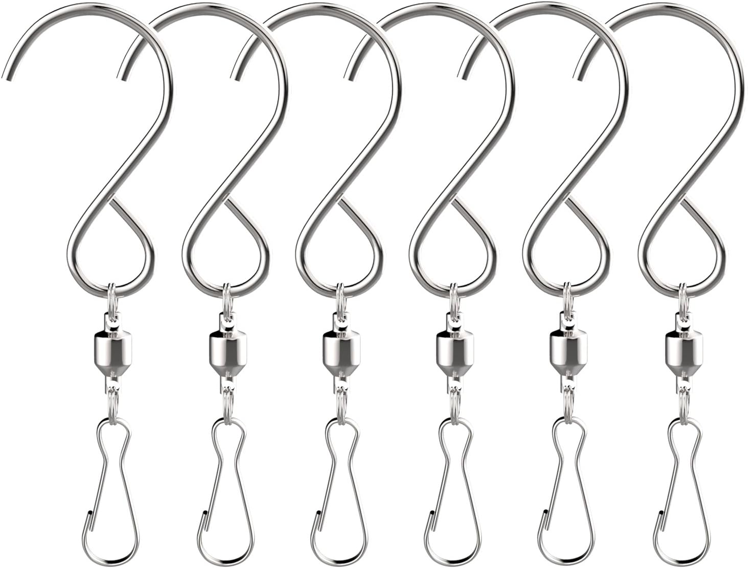 Alamic Swivel Hooks Clips for Hanging Wind Spinners Wind