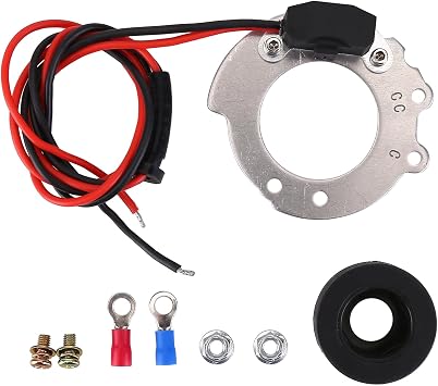 1244A Ignition Kit Compatible with Ford Tractors 2N 8N 9N 4 Cylinder Series 500 to 900 Electronic Ignition Kit, Side Mount Distributor & 12V Only