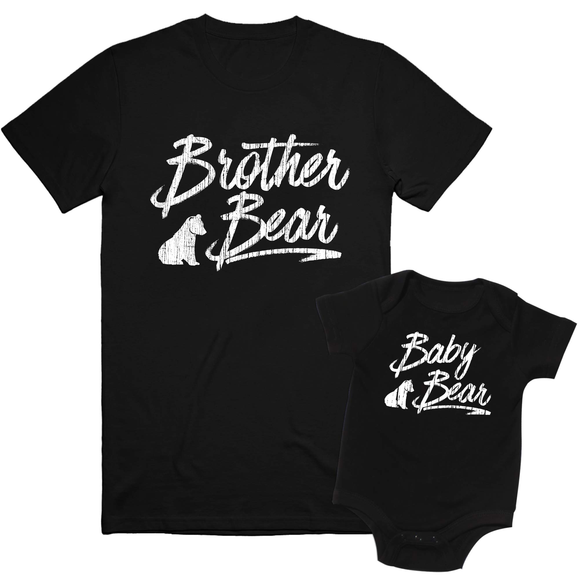 Brother Bear Shirt Set, Big Brother and Little Brother, Includes Size 4 & 6-12 m