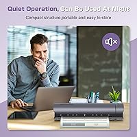 Vista 8 de Máquina laminadora para presentación de oficina 11x17 con hoja laminadora A3/A4/A5, máquina laminadora térmica en frío de 3/5 mil, 13 pulgadas