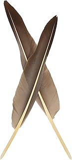 Hand-cut Goose Quills, two feathers