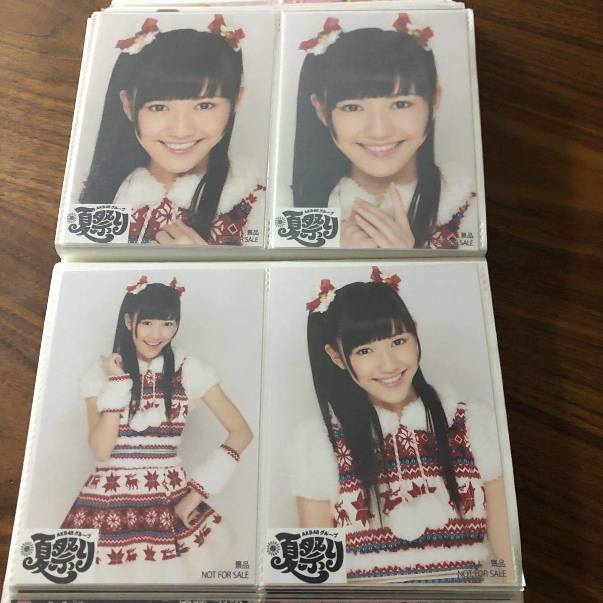 即決 本物保証 非売品 夏祭り AKB48 渡辺麻友 4枚コンプ クリスマス