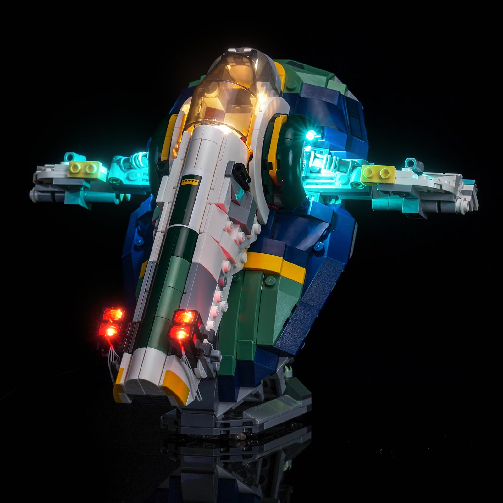 Light Kit Compatible with Lego 75433 Jango Fett's Starship (No Model)