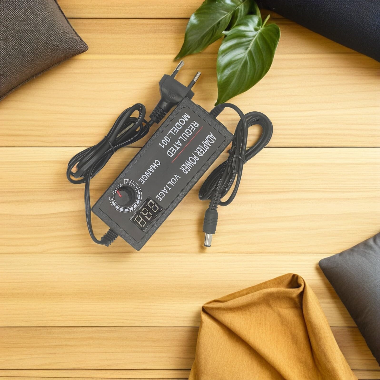Adattatore di Alimentazione 72w 9-24v 3a Regolabile per Striscia LED con Schermo Digitale Spina UE Alimentatore per Dispositivi Elettronici