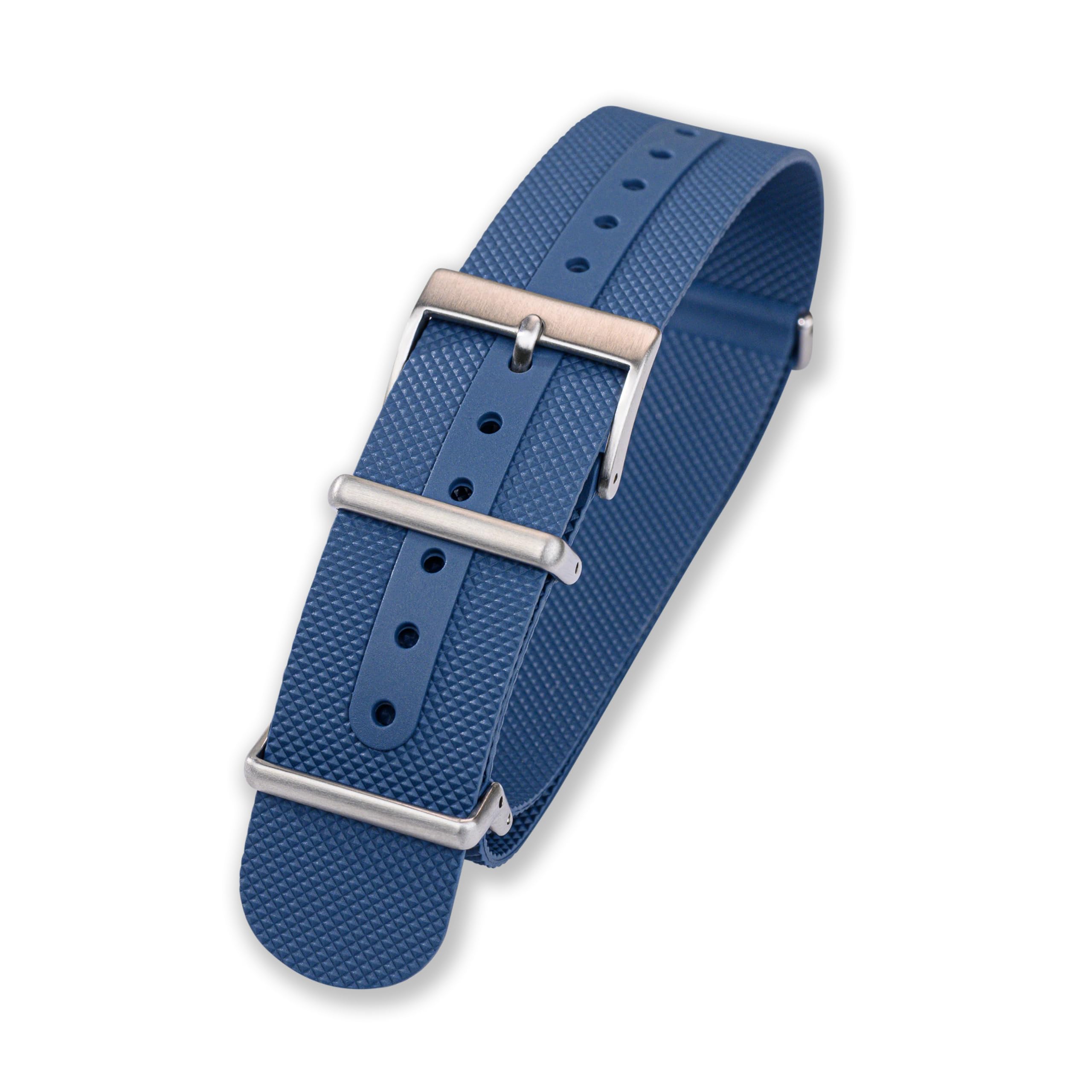Crafter Blue ZX01 Cinturino in gomma monoblocco a sgancio rapido con fibbia per tutti gli orologi da 20 mm/22 mm di larghezza