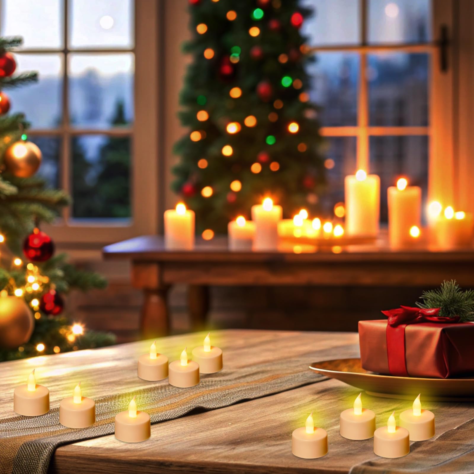 12 Pièces Bougie LED Rechargeable, Bougie Chauffe Plat LED Télécommandes et Minuterie, Fausses Bougies à LED avec USB-C Station de Charge pour Décoration de Noël, salle de Bains, Mariage, Anniversair