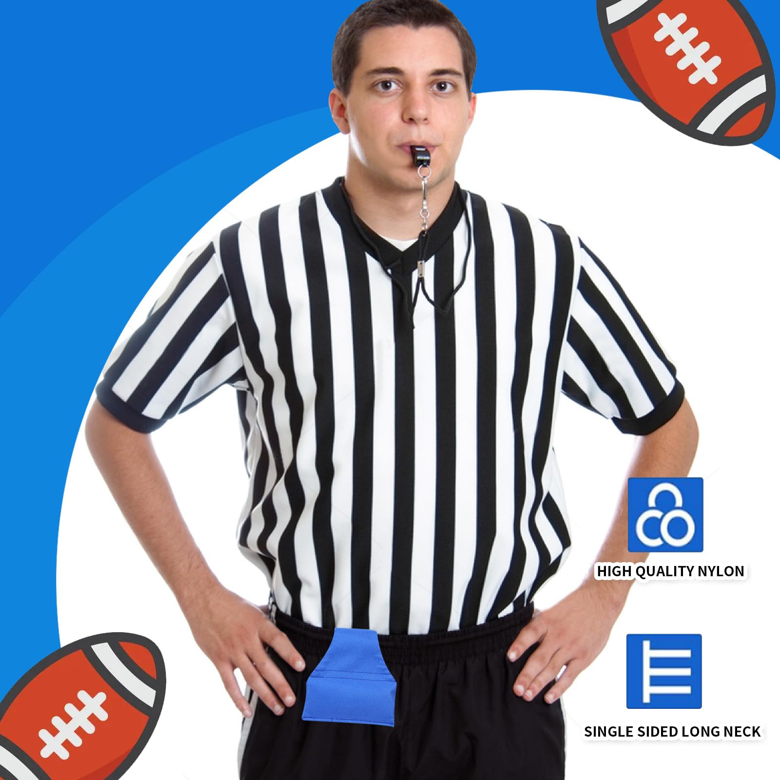 ENSEMBLE DE CARTES d'arbitre sportif CINVEED avec sifflet de football ENSEMBLE DE CARTES d'arbitre sportif CINVEED avec sifflet de football